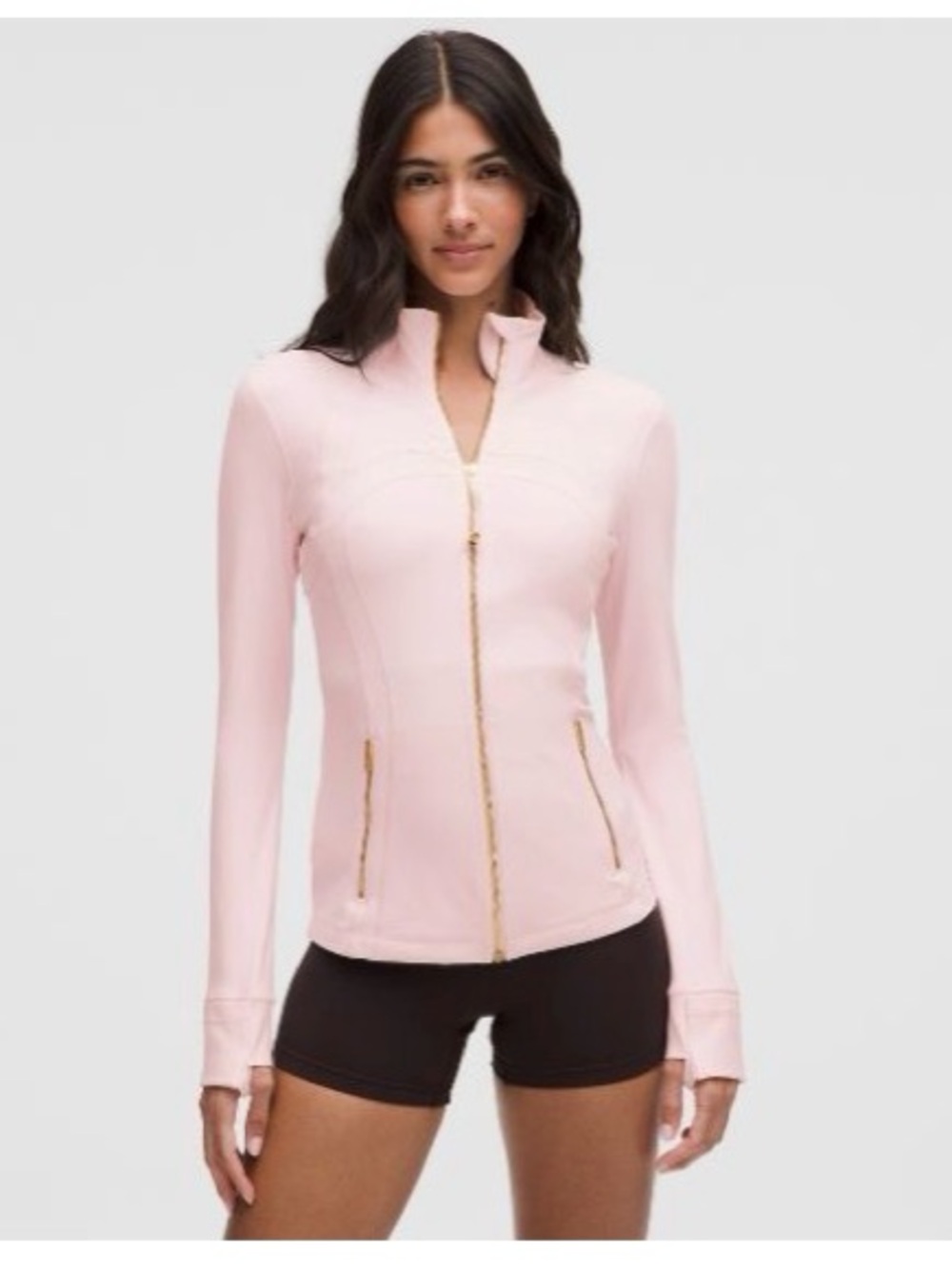 lululemon athletica Define Jacket Nulu - Blissful Pink with Gold Zipper